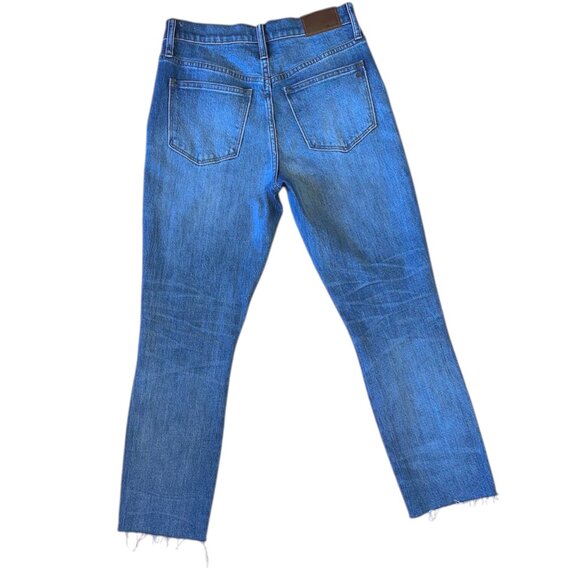 Madewell the high rise slim crop boyjean knee rip edition - Picture 9 of 10